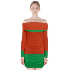 Belarus Long Sleeve Off Shoulder Dress by tony4urban