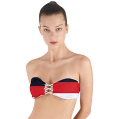 Berlin Old Flag Twist Bandeau Bikini Top by tony4urban