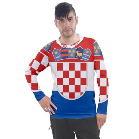 Croatia Men s Pique Long Sleeve Tee by tony4urban