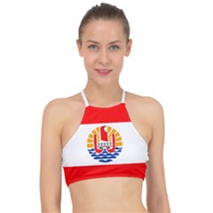 French Polynesia Racer Front Bikini Top by tony4urban