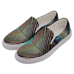 Peacock Men s Canvas Slip Ons by StarvingArtisan