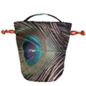 Peacock Drawstring Bucket Bag View2