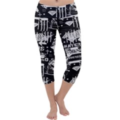 Skater-underground2 Capri Yoga Leggings by PollyParadiseBoutique7