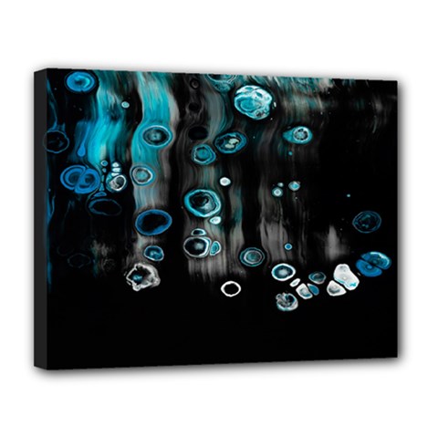 Falling Down Pattern Canvas 14  X 11  (stretched) by artworkshop