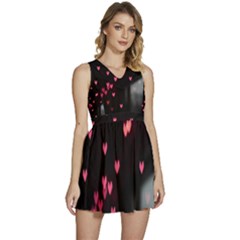 Love Valentine s Day Sleeveless High Waist Mini Dress by artworkshop
