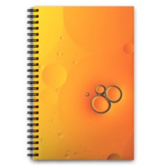 Wallpaper Liquid Bubbles Macro Orange Bright 5 5  X 8 5  Notebook by artworkshop