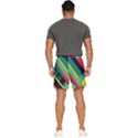 Pattern Abstract Geometric Design Men s Runner Shorts View4