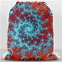 Fractal Pattern Background Drawstring Bag (Large) View2