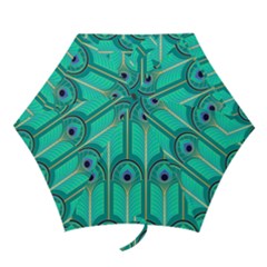 Gradient Art Deco Pattern Design Mini Folding Umbrellas by artworkshop