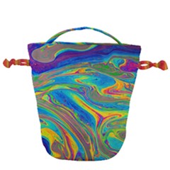 My Bubble Project Fit To Screen Drawstring Bucket Bag by artworkshop