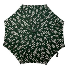 Leaves Foliage Plants Pattern Hook Handle Umbrellas (medium) by Ravend