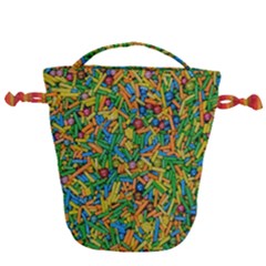 Sugar Ornament Sweet Snack Drawstring Bucket Bag by Ravend