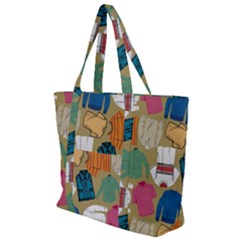 Pattern Art T-shirt Shirts Clothing Fabric Zip Up Canvas Bag by Ravend