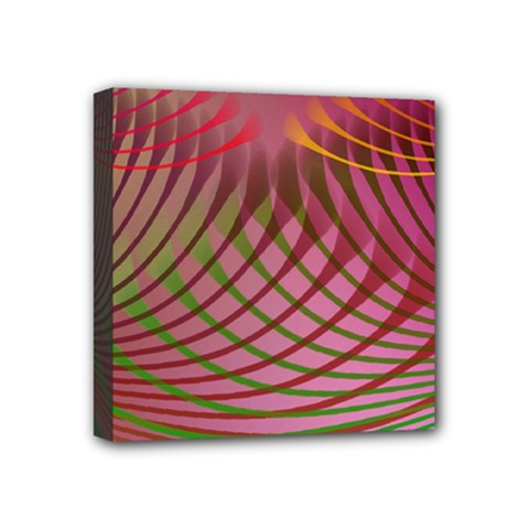 Illustration Pattern Abstract Colorful Shapes Mini Canvas 4  X 4  (stretched) by Ravend