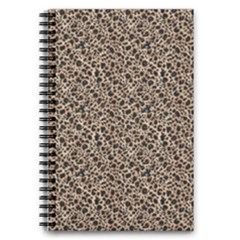 Brown Leopard Pattern 5 5  X 8 5  Notebook by DinkovaArt