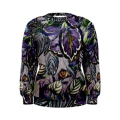 Dark Leaves Women s Sweatshirt by DinkovaArt
