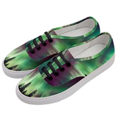 Aurora Borealis Northern Lights Nature Women s Classic Low Top Sneakers by Ravend