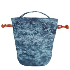 Water Splash Texture  Drawstring Bucket Bag by artworkshop