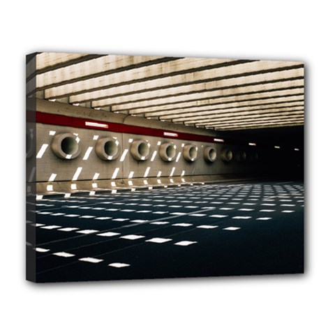 Dark Tunnels Within A Tunnel Canvas 14  X 11  (stretched) by artworkshop