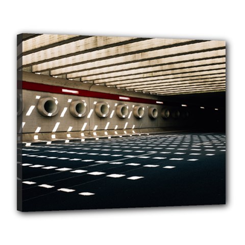 Dark Tunnels Within A Tunnel Canvas 20  X 16  (stretched) by artworkshop