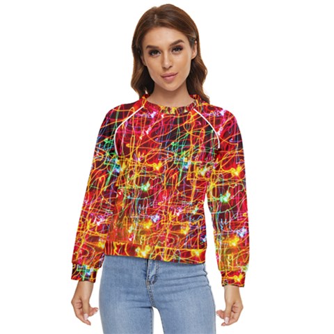 Design Art Pattern Women s Long Sleeve Raglan Tee by artworkshop