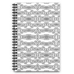 Black And White Tribal Print Pattern 5 5  X 8 5  Notebook by dflcprintsclothing