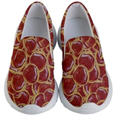 Cookies With Strawberry Jam Motif Pattern Kids Lightweight Slip Ons by dflcprintsclothing