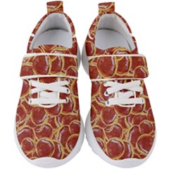 Cookies With Strawberry Jam Motif Pattern Kids  Velcro Strap Shoes by dflcprintsclothing