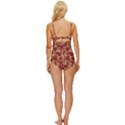 Cookies With Strawberry Jam Motif Pattern Knot Front One-Piece Swimsuit View4