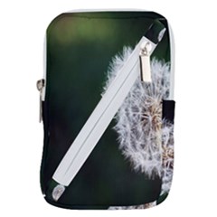 White Flower Belt Pouch Bag (small) by artworkshop
