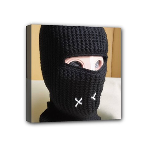 Ski Mask  Mini Canvas 4  X 4  (stretched) by Holyville