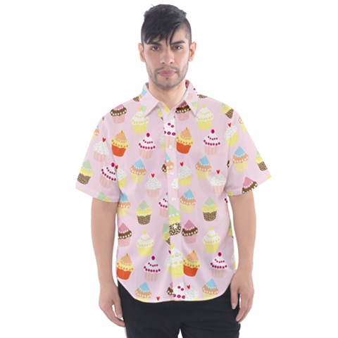 Cupcakes! Men s Short Sleeve Shirt by fructosebat