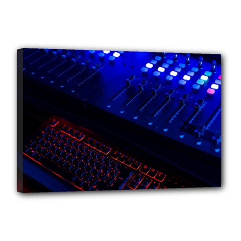 Mixer Console Audio Mixer Studio Canvas 18  X 12  (stretched) by Jancukart