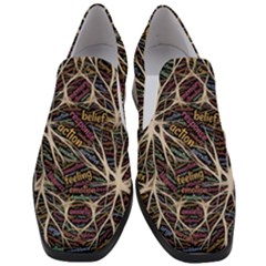 Mental Human Experience Mindset Art Women Slip On Heel Loafers by Jancukart