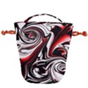 Modern Art Design Fantasy Surreal Drawstring Bucket Bag View2