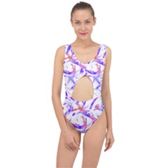 Abstract T- Shirt Entangled In Chaos T- Shirt Center Cut Out Swimsuit by maxcute