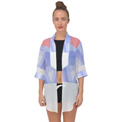 Blue Ridge Mountains T- Shirt Mountain Range T- Shirt Open Front Chiffon Kimono by maxcute