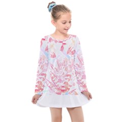 Botanical T- Shirt Botanical Charming Bridal Flowers T- Shirt Kids  Long Sleeve Dress by maxcute