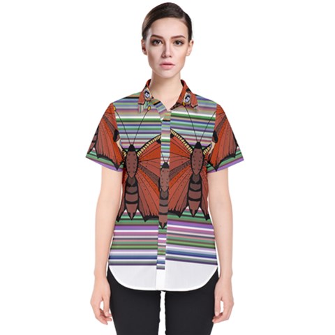 Butterfly Art T- Shirtbutterfly T- Shirt (8) Women s Short Sleeve Shirt by maxcute