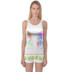Butterfly Lover T- Shirtbutterfly T- Shirt One Piece Boyleg Swimsuit by maxcute