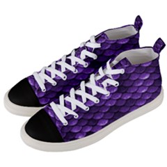 Purple Scales! Men s Mid-top Canvas Sneakers by fructosebat