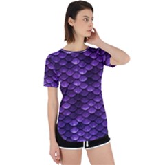 Purple Scales! Perpetual Short Sleeve T-shirt by fructosebat