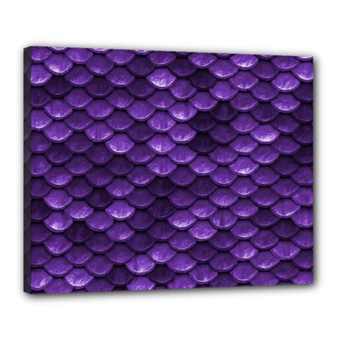 Purple Scales! Canvas 20  X 16  (stretched) by fructosebat