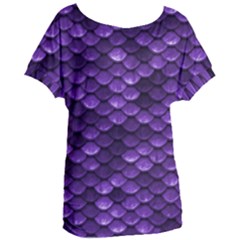 Purple Scales! Women s Oversized Tee by fructosebat