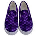 Purple Scales! Kids  Canvas Slip Ons View1