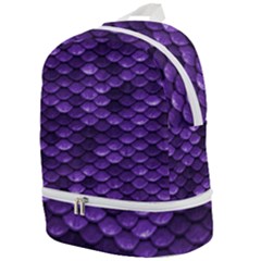Purple Scales! Zip Bottom Backpack by fructosebat