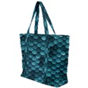 Teal Scales! Zip Up Canvas Bag View1