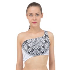 Flower Of Life T- Shirt Flower Of Life Mandala T- Shirt Spliced Up Bikini Top  by maxcute