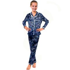 Dweeb Design Kid s Satin Long Sleeve Pajamas Set by MRNStudios
