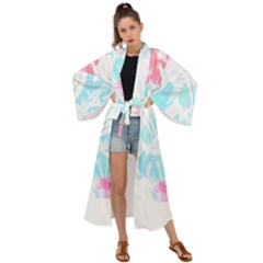 Hawaii T- Shirt Hawaii Diana Flower Pattern T- Shirt Maxi Kimono by maxcute